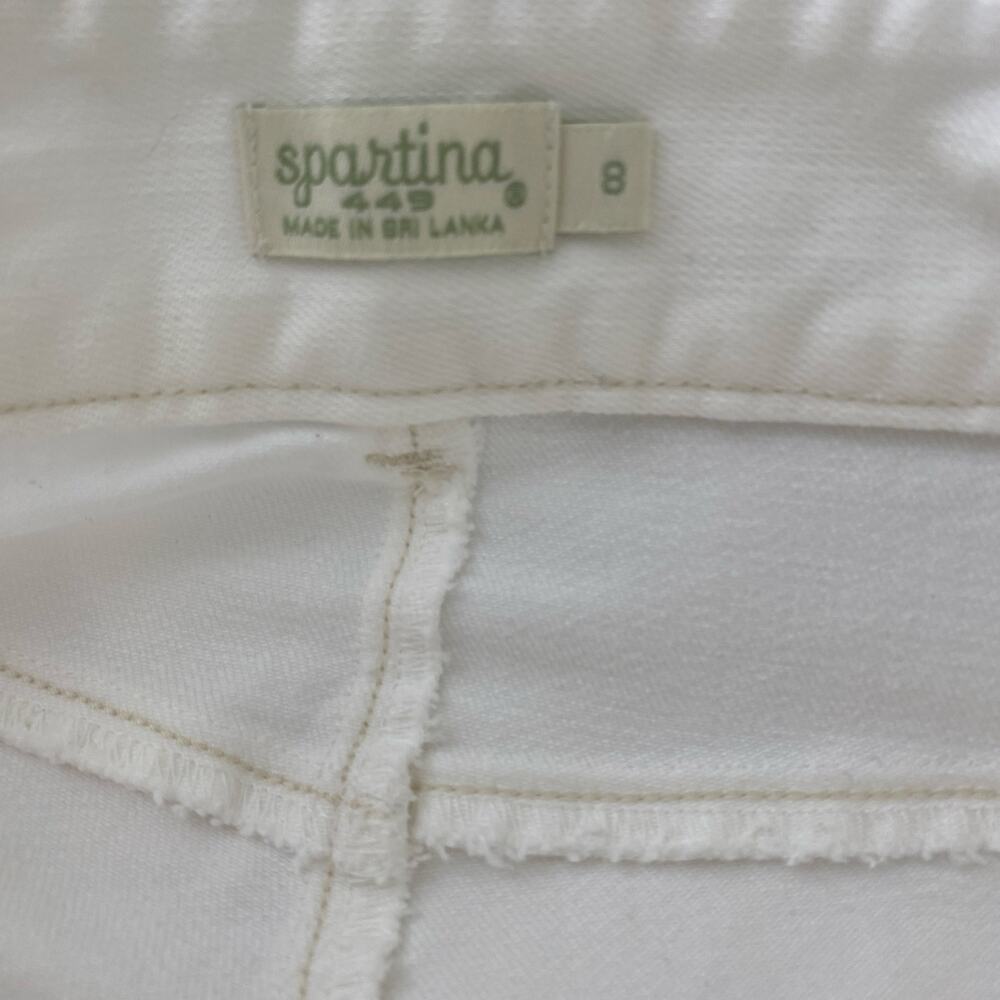 Spartina 449 Juliette Crop Flare Jeans Size 8 Buttercream 26.5” Inseam - Picture 12 of 16